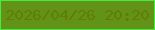 文字の大きさ：1、枠の色：41ee39、背景の色：639219、文字の色：607f00 無料ブログパーツのブログ時計
