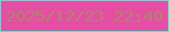 文字の大きさ：3、枠の色：41efcb、背景の色：e64da4、文字の色：ad866b 無料ブログパーツのブログ時計