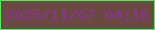 文字の大きさ：4、枠の色：41f750、背景の色：6a4943、文字の色：8b3392 無料ブログパーツのブログ時計