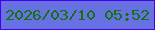 文字の大きさ：2、枠の色：4200ee、背景の色：6771e2、文字の色：13720b 無料ブログパーツのブログ時計