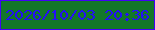 文字の大きさ：5、枠の色：4201f8、背景の色：13772a、文字の色：240ef9 無料ブログパーツのブログ時計