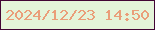 文字の大きさ：4、枠の色：420534、背景の色：e4f4d9、文字の色：ea9e79 無料ブログパーツのブログ時計