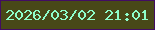 文字の大きさ：4、枠の色：420c63、背景の色：484818、文字の色：8efecb 無料ブログパーツのブログ時計