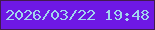 文字の大きさ：4、枠の色：421b4f、背景の色：6e18e4、文字の色：a1d4ed 無料ブログパーツのブログ時計