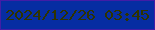 文字の大きさ：2、枠の色：421da6、背景の色：062da2、文字の色：2f3300 無料ブログパーツのブログ時計