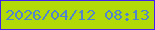 文字の大きさ：1、枠の色：4220ee、背景の色：b2d908、文字の色：5084cc 無料ブログパーツのブログ時計