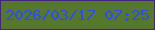 文字の大きさ：2、枠の色：42267d、背景の色：55772e、文字の色：2c4bf1 無料ブログパーツのブログ時計