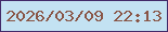 文字の大きさ：2、枠の色：422a69、背景の色：c3e2f2、文字の色：895546 無料ブログパーツのブログ時計