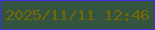 文字の大きさ：1、枠の色：422fdd、背景の色：33553f、文字の色：756704 無料ブログパーツのブログ時計