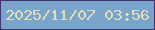 文字の大きさ：5、枠の色：42346e、背景の色：79a5cd、文字の色：e6ddb5 無料ブログパーツのブログ時計