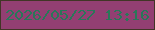 文字の大きさ：4、枠の色：423526、背景の色：933f72、文字の色：2a7759 無料ブログパーツのブログ時計