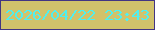 文字の大きさ：2、枠の色：423583、背景の色：d1c26b、文字の色：4fefef 無料ブログパーツのブログ時計