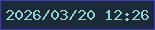 文字の大きさ：3、枠の色：4238c4、背景の色：1a2a37、文字の色：94cfd2 無料ブログパーツのブログ時計