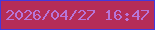 文字の大きさ：3、枠の色：4239dd、背景の色：b52c58、文字の色：b775d8 無料ブログパーツのブログ時計