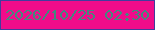 文字の大きさ：1、枠の色：423c9d、背景の色：f00c8a、文字の色：43897e 無料ブログパーツのブログ時計