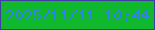 文字の大きさ：1、枠の色：423da4、背景の色：10b82e、文字の色：317fe8 無料ブログパーツのブログ時計