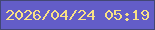文字の大きさ：1、枠の色：424775、背景の色：635dc8、文字の色：f8e186 無料ブログパーツのブログ時計