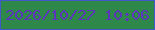 文字の大きさ：4、枠の色：4258ca、背景の色：2d884a、文字の色：5d34bc 無料ブログパーツのブログ時計