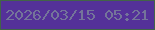 文字の大きさ：3、枠の色：426448、背景の色：543199、文字の色：74749a 無料ブログパーツのブログ時計