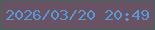 文字の大きさ：2、枠の色：42655c、背景の色：685264、文字の色：5999d3 無料ブログパーツのブログ時計