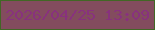 文字の大きさ：4、枠の色：426725、背景の色：834c5e、文字の色：88327d 無料ブログパーツのブログ時計