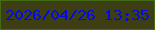 文字の大きさ：3、枠の色：426b14、背景の色：3e3e14、文字の色：020ae5 無料ブログパーツのブログ時計