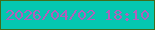 文字の大きさ：1、枠の色：426c1a、背景の色：05c7b0、文字の色：b25fbb 無料ブログパーツのブログ時計