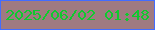 文字の大きさ：5、枠の色：426cff、背景の色：9f7a81、文字の色：0fca2e 無料ブログパーツのブログ時計