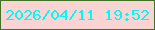 文字の大きさ：1、枠の色：427026、背景の色：fad3d3、文字の色：06f8f5 無料ブログパーツのブログ時計