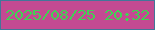 文字の大きさ：5、枠の色：427699、背景の色：c34a92、文字の色：40d253 無料ブログパーツのブログ時計