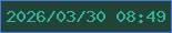 文字の大きさ：5、枠の色：427bdd、背景の色：224438、文字の色：31b49b 無料ブログパーツのブログ時計