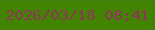 文字の大きさ：1、枠の色：427e15、背景の色：428300、文字の色：8d355d 無料ブログパーツのブログ時計