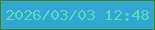 文字の大きさ：4、枠の色：428014、背景の色：33a7d2、文字の色：58d7bb 無料ブログパーツのブログ時計