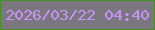 文字の大きさ：3、枠の色：429121、背景の色：7b777f、文字の色：c892f7 無料ブログパーツのブログ時計