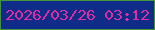 文字の大きさ：3、枠の色：42953b、背景の色：102c89、文字の色：df2ca3 無料ブログパーツのブログ時計