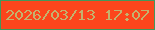 文字の大きさ：3、枠の色：42975b、背景の色：fc451c、文字の色：c4b26e 無料ブログパーツのブログ時計