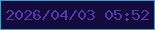 文字の大きさ：1、枠の色：429bcb、背景の色：140b3d、文字の色：5a36ae 無料ブログパーツのブログ時計