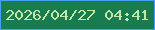 文字の大きさ：3、枠の色：42a0f6、背景の色：187c50、文字の色：c3e8a4 無料ブログパーツのブログ時計