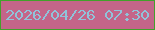 文字の大きさ：4、枠の色：42a12b、背景の色：c46589、文字の色：90c3da 無料ブログパーツのブログ時計