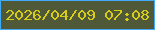 文字の大きさ：2、枠の色：42aafa、背景の色：4f5837、文字の色：d7cd19 無料ブログパーツのブログ時計