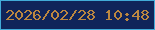 文字の大きさ：1、枠の色：42abd8、背景の色：10245a、文字の色：bc8740 無料ブログパーツのブログ時計