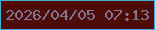 文字の大きさ：5、枠の色：42aed4、背景の色：4c0c05、文字の色：837492 無料ブログパーツのブログ時計