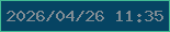 文字の大きさ：4、枠の色：42bc94、背景の色：064463、文字の色：808c94 無料ブログパーツのブログ時計