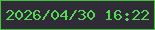文字の大きさ：3、枠の色：42c139、背景の色：2f2b37、文字の色：55d852 無料ブログパーツのブログ時計