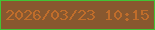 文字の大きさ：4、枠の色：42c335、背景の色：88582f、文字の色：c06d2b 無料ブログパーツのブログ時計