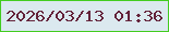 文字の大きさ：3、枠の色：42cc1f、背景の色：dbe9ef、文字の色：632239 無料ブログパーツのブログ時計
