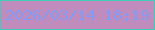 文字の大きさ：1、枠の色：42ccb6、背景の色：c08cbd、文字の色：829cf6 無料ブログパーツのブログ時計