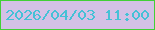 文字の大きさ：2、枠の色：42d036、背景の色：d4c1e5、文字の色：45c1d6 無料ブログパーツのブログ時計