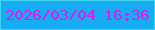文字の大きさ：5、枠の色：42d2f2、背景の色：16acf1、文字の色：e119e9 無料ブログパーツのブログ時計