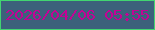 文字の大きさ：3、枠の色：42d571、背景の色：3c617b、文字の色：c30395 無料ブログパーツのブログ時計